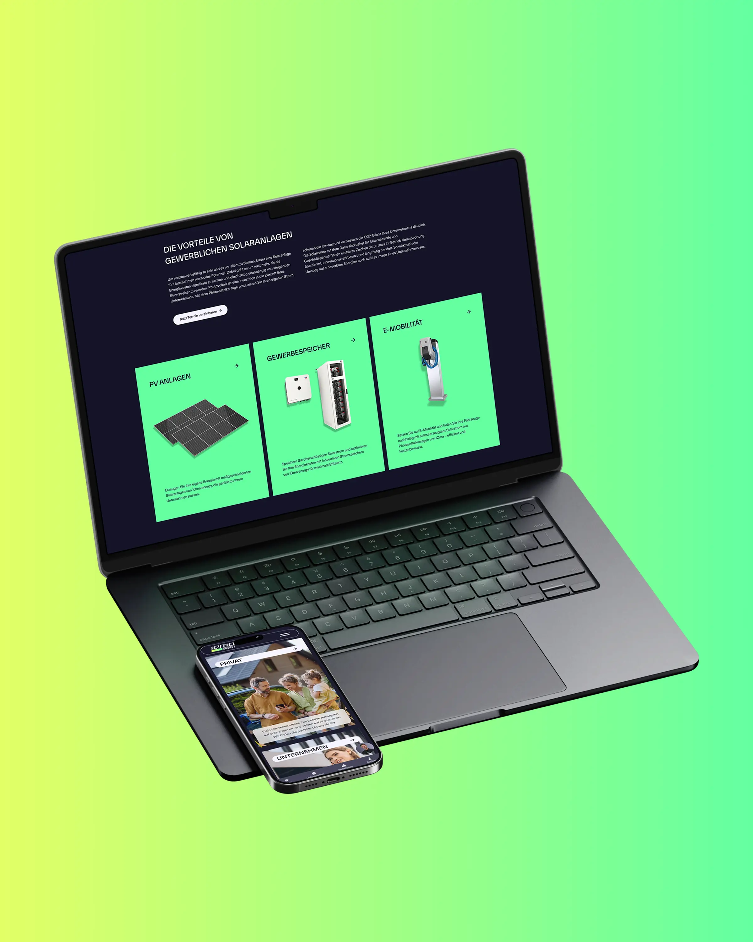 iQma Responsive Website Desktop & Mobile