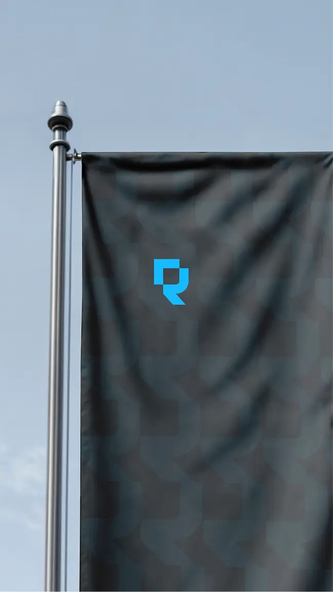 Fahne mit Rüther Logo