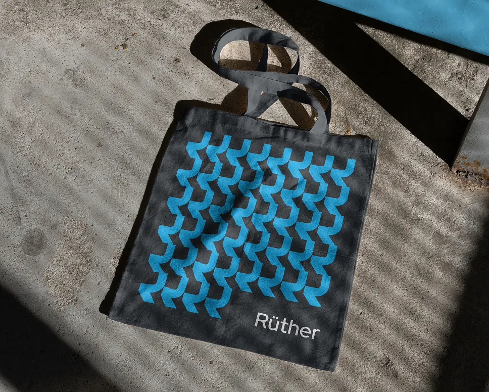 Stofftasche mit Rüther Muster